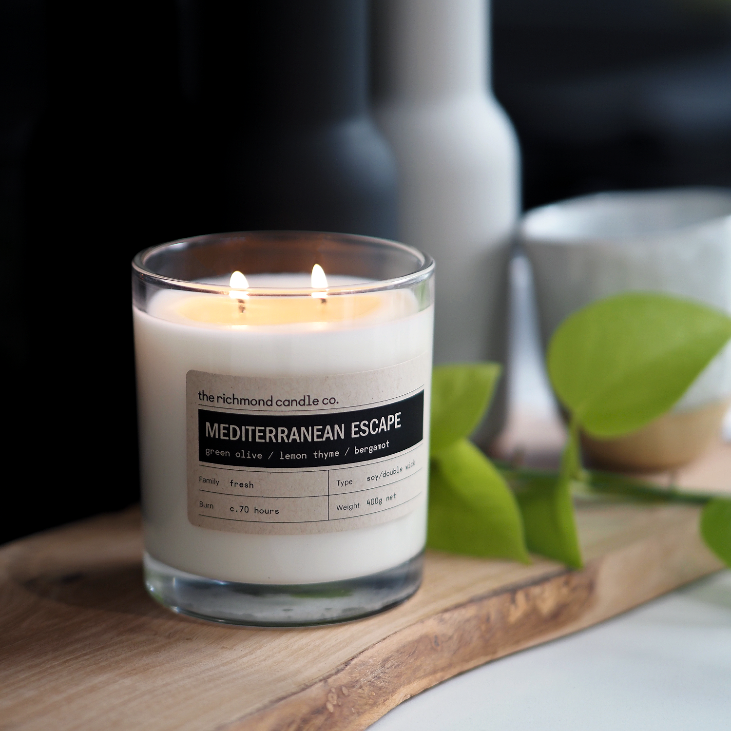Extra Large 70 hour Scented Candle The Richmond Candle Co